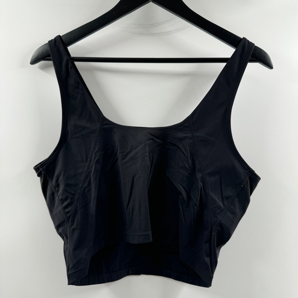Brandless Athletic Tank Tops with Built-In Shelf Bra 2-Pack Black & Charcoal - Picture 7 of 7